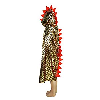 【中古】【輸入品・未使用未開封】CDDLR Kids Girls Boys Hooded Dragon Cloak Halloween Christmas Fancy Cape Cosplay Costumes Gold [並行輸入品]
