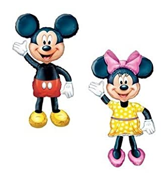 【中古】【輸入品 未使用】MICKEY MINNIE Air WALKER AIRWALKER Huge Birthday Party Mylar Helium Balloons by LGP 並行輸入品