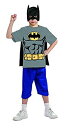 【中古】【輸入品・未使用】Justice League Child's Batman 100% Cotton T-Shirt - Large [並行輸入品]