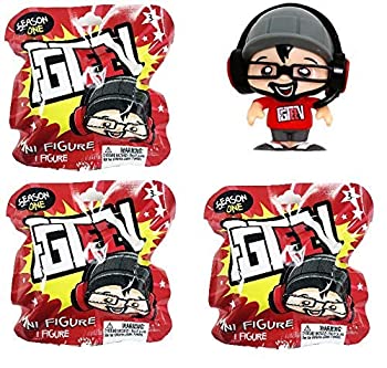 【中古】【輸入品・未使用】Bonker's YouTube Youtubers Mini Figure Set of 3 Mystery Surprise Packs - Look for Duddy %カンマ% Funnel Boy %カンマ% Lexi %カンマ% Dery Bacon %カ