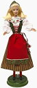 yÁzyAiEgpzBarbie Year 1999 Collector Edition Dolls of the World 20th Anniversary 12 Inch Doll - Swedish Barbie in One Piece Dress with Attached A