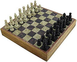 【中古】【輸入品・未使用】Marble Stone Art Unique India Chess Pieces and Board Set 8 X 8 Inches [並行輸入品]