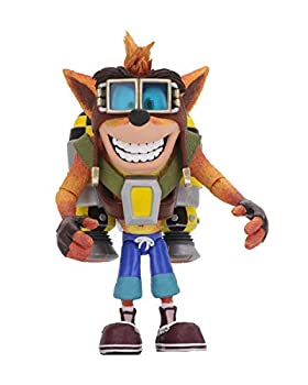 【中古】【輸入品 未使用】NECA Bandicoot - 7 039 Scale Action Figure Deluxe Crash with Jetpack Brown 並行輸入品