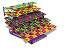 【中古】【輸入品 未使用】Multi-Level Snakes Ladders - a colorful modern take on a classic game. Land on a ladder to climb levels カンマ or a snake and slide thr