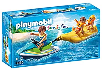 【中古】【輸入品・未使用】PLAYMOBILR 6980 Family Fun Floating Personal Watercraft with Banana Boat [並行輸入品]