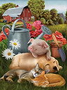 【中古】【輸入品・未使用】Lazy in the Sun 300ピースジグソーパズル