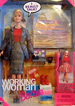 【中古】【輸入品 未使用】Barbie Working Woman Talking Doll w CD-ROM (1999) 並行輸入品