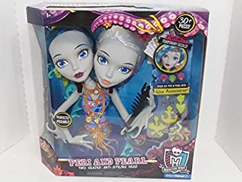【中古】【輸入品・未使用】Monster High Peri and Pearl Serpentine Styling Head With 30 Accessories Glow In The Dark 6 years Old Up [並行輸入品]