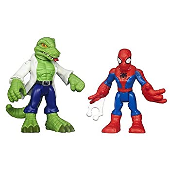 【中古】【輸入品・未使用】Playskool Heroes Marvel Super Hero Adventures Spider-Man and Lizard Figures [並行輸入品]