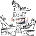 【中古】【輸入品・未使用】Deep Red Cling Stamp 3