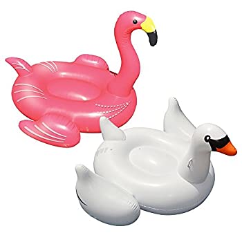 【中古】【輸入品・未使用】Swimline Giant Swan and Giant Flamingo for Swimming Pools [並行輸入品]