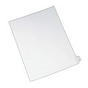 【中古】【輸入品・未使用】Allstate-Style Legal Side Tab Divider Title: Z Letter White 25/Pack...