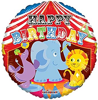 【中古】【輸入品・未使用】Kaleidoscope Happy Birthday Circus Foil Mylar Balloon 5 Piece [並行輸入品]