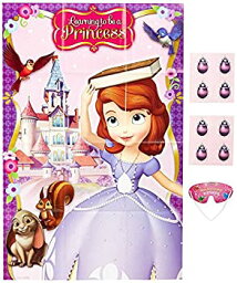【中古】【輸入品・未使用未開封】Disney Sofia The First Princess Birthday Party Game Activity Supplies (4 Pack) Pink/Purple 37 1/2' x 24 1/2'. [並行輸入品]