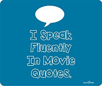 楽天アトリエ絵利奈【中古】【輸入品・未使用】I Speak Fluently In Movie Quotes Mousepad by Atomic Market [並行輸入品]