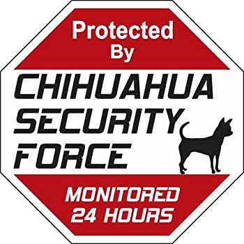 【中古】【輸入品・未使用】Animal Den Chihuahua Security Force Sign [並行輸入品]