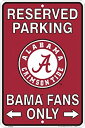 楽天アトリエ絵利奈【中古】【輸入品・未使用】Alabama （Bama） Fans Reserved Parking Sign Metal 8 x 12 Embossed [並行輸入品]