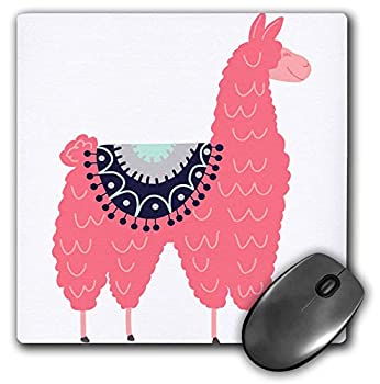 【中古】【輸入品・未使用】3dRose Fun Creative Fluffy Pink Llama Wearing a Saddle Blanket Mouse Pad mp_280220_1 [並行輸入品]