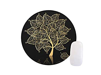 【中古】【輸入品・未使用未開封】ABin Gold Tree Round Mouse pad Customized Non Slip Rubber Round Mouse pad Non Slip Rubber Mouse pad Gaming Mouse Pad [並行輸入品]