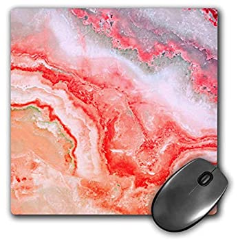 【中古】【輸入品・未使用】3dRose Mouse Pad Image of Trendy Luxury Pink Rose Gold Quartz Gray Gemstone Agate Geode 8 x 8' (mp_275126_1) [並行輸入品]