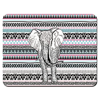 yÁzyAiEgpzMeffort Inc Standard 9.5 x 7.9 Inch Mouse Pad - Elephant Wave Pattern [sAi]