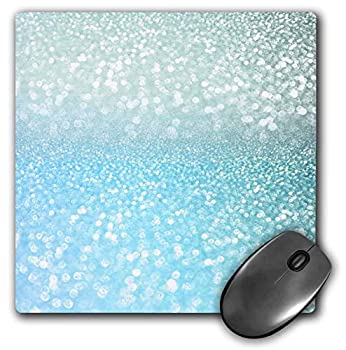 【中古】【輸入品・未使用】3dRose Mouse Pad Sparkling Teal Blue Luxury Shine Girly Elegant Mermaid Glitter 8 x 8' (mp_272850_1) [並行輸入品]