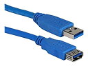 【中古】【輸入品・未使用】QVS/10フィートUSB3.0A型オス、メス延長ケーブル5Gbps 並行輸入品