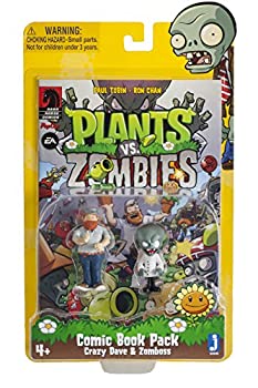 【中古】【輸入品 未使用】Plants vs Zombies Comic Book Pack Action Figure 7.6cm 並行輸入品