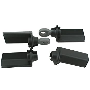 RPM Shock Shaft Guards for Most Associated 1/10 Scale Shocks Black 