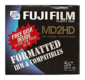 【中古】【輸入品 未使用】Fuji Film Floppy Disk 10 1 Pack Md2hd 並行輸入品