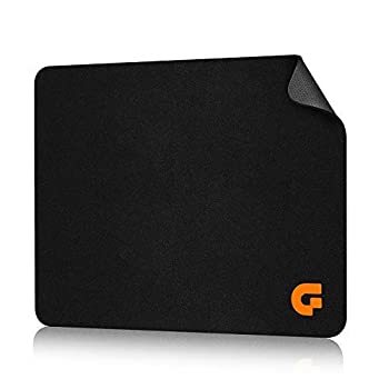 【中古】【輸入品 未使用】Guning Mouse Pads for Computers Black Smooth Waterproof Cloth Surface for Office and Gaming Portable Mousepad for Laptop Mac PC Accurat