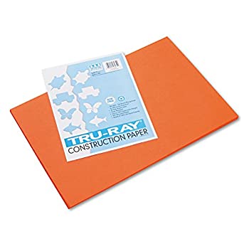 【中古】【輸入品・未使用】Tru-Ray Construction Paper 76 lbs. 12 x 18 Orange 50 Sheets/Pack (並行輸入品)