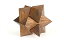 ͢ʡ̤ѡ3 Inch Wooden Star Shaped Brain Teaser 3D Puzzle Dark Brown [¹͢]