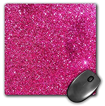 【中古】【輸入品・未使用】3dRose Mouse Pad Sparkling Pink Luxury Shine Girly Elegant Mermaid Glitter 8 x 8' (mp_272826_1) [並行輸入品]