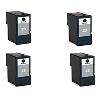Amsahr 18C1623 Lexmark 18C1623 X3530 Remanufactured Replacement Ink Cartridges 4-Pack Black 