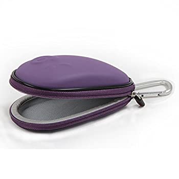 yÁzyAiEgpzHermitshell Hard EVA Storage Carrying Case Bag for Apple Magic Mouse (I and II 2nd Gen) and carabiner (Purple) [sAi]