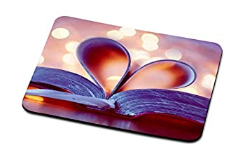 yÁzyAiEgpzRADANYA Love Book Mouse Pad Non Slip Gaming Rubber Mouse Pad 7.2x8 Inches [sAi]