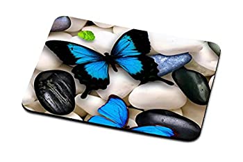 【中古】【輸入品・未使用】RADANYA Butterflies On Pebbles Mouse Pad Non Slip Gaming Rubber Mouse Pad 7.2x8 Inches [並行輸入品]