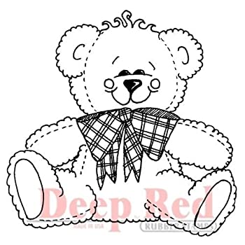 yÁzyAiEgpzDeep Red Stamps Bear Hug Rubber Stamp [sAi]