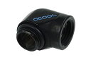 【中古】【輸入品 未使用】Alphacool HF G1/4 Male to Female Fitting 90° Angle Deep Black 並行輸入品