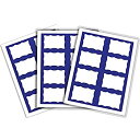 【中古】【輸入品・未使用】Self-Adhesive Inkjet/Laser Printer Name Badges 3-3/8 x 2-1/3 Blue 200/Box (並行輸入品)(3)