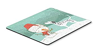 【中古】【輸入品・未使用】Caroline's Treasures CK2037MP Dalmatian and Snowman Christmas Mouse Pad Hot Pad or Trivet Large Multicolor [並行輸入品]