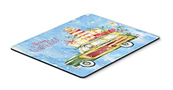 楽天アトリエ絵利奈【中古】【輸入品・未使用】Caroline's Treasures CK2458MP Merry Christmas Italian Greyhound Mouse Pad Hot Pad or Trivet Large Multicolor [並行輸入品]