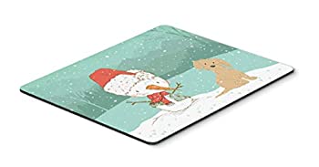 【中古】【輸入品・未使用】Caroline's Treasures CK2093MP Brown Maltese Snowman Christmas Mouse Pad Hot Pad or Trivet Large Multicolor [並行輸入品]