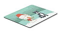 【中古】【輸入品 未使用】Caroline 039 s Treasures CK2075MP Black Staffie Snowman Christmas Mouse Pad Hot Pad or Trivet Large Multicolor 並行輸入品