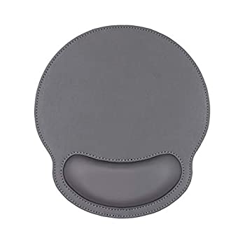 【中古】【輸入品・未使用未開封】Ergonomic Leather Mouse Pad with Wrist Rest SupportComfort Memory FoamWaterproof Surface,Non- Slip Rubber Base for Computer Laptop & M