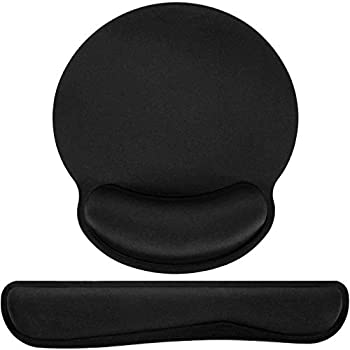 【中古】【輸入品 未使用】Keyboard Wrist Support Mouse Pad Wrist Rest Mouse Mat Memory Foam Ergonomic Keyboard Wrist Pad for Computer Laptop Mac Gaming and Offic