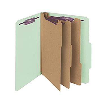 3"★Expansion Classification Folders Letter Eight-Section Gray-Green 10/Box (並行輸入品)（新古品）