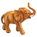 【中古】【輸入品 未使用】Gifts Decor Lucky Elephant Wood Look Figurine Statue by Gifts Decor 並行輸入品