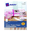 【中古】【輸入品・未使用】Avery Sticker Project Paper White 8.5 x 11 Inches Pack of 15 (03383...